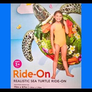 Sea Turtle, Ride-On, Large Pool Toy, New in Box